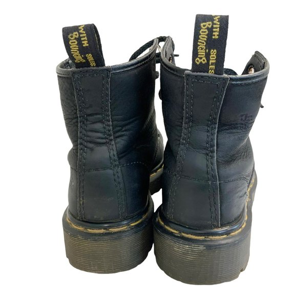 Dr Martens 101 Ub Bex 6 Eye Boot In Black Pisa Size 7 - Picture 2 of 7